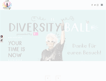 Tablet Screenshot of diversityball.at